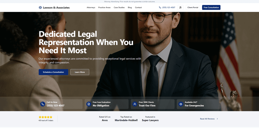 Lawson & Associates Template Preview